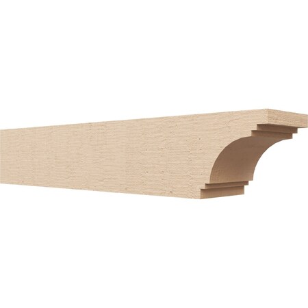 Ekena Millwork 6in. W x 6in. H x 32in. L Pescadero Woodgrain TimberThane Rafter Tail, Primed Tan RFTUR06X06X32PECRCPR